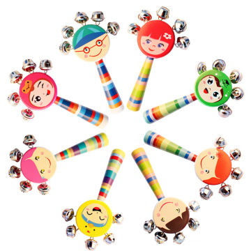 Марка КТ красочные детские оптовые игрушки деревянные детские погремушки